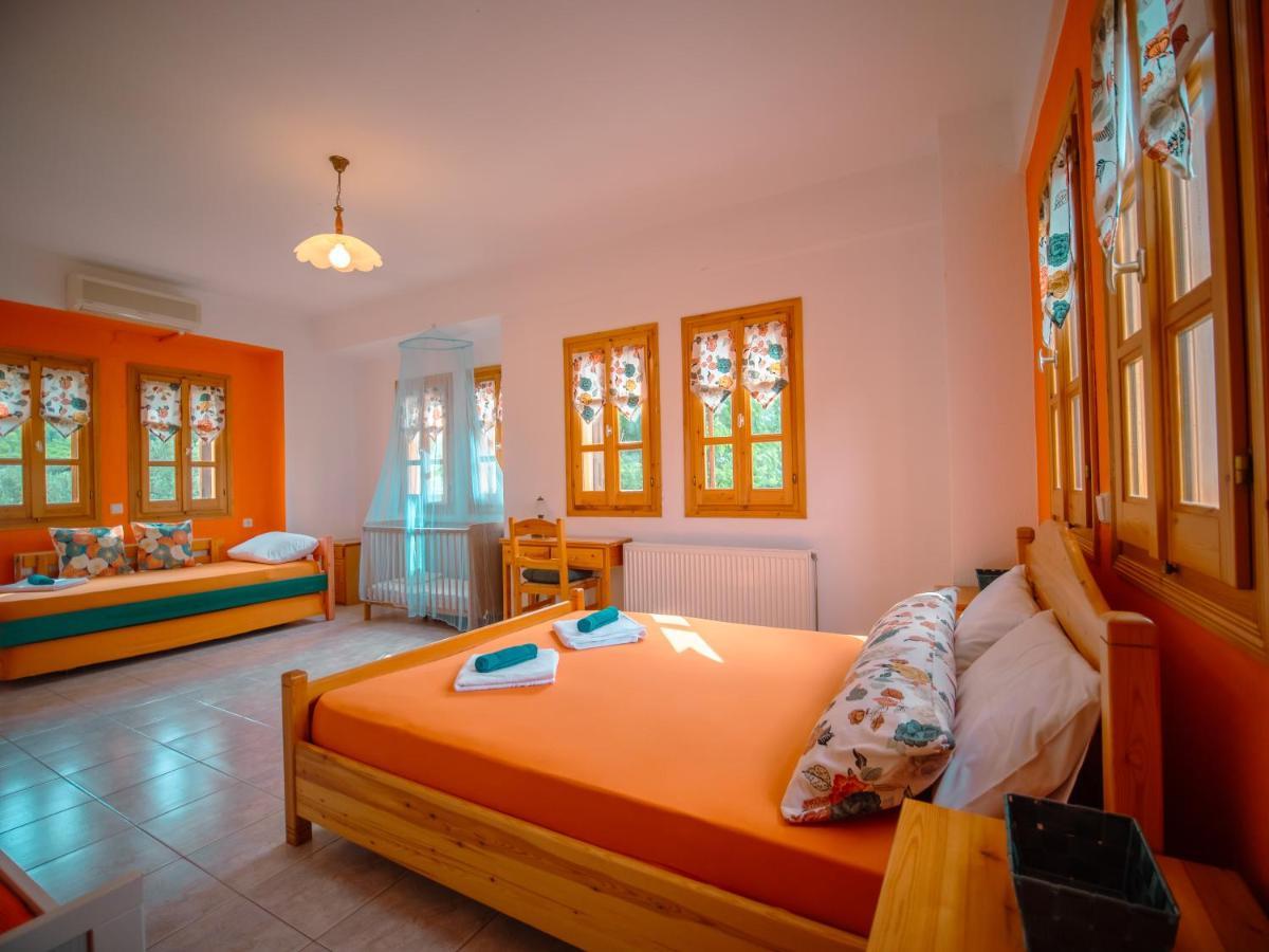 Orange House For Big Families In Damouchari - Delicious Houses المظهر الخارجي الصورة