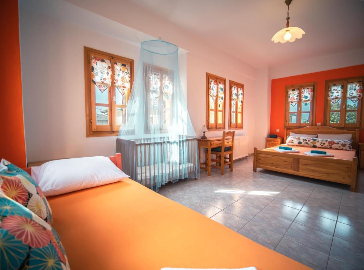 Orange House For Big Families In Damouchari - Delicious Houses المظهر الخارجي الصورة
